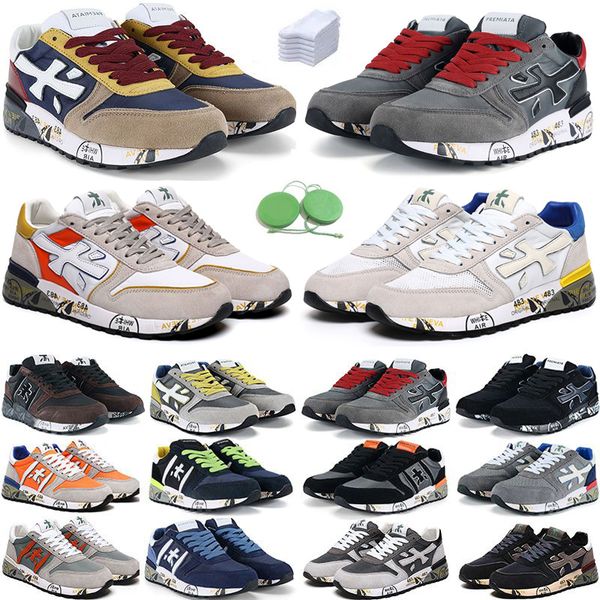 2023 premiata men running shoes cedar mick sneaker steven genuine leather cowskin mick lander black grey blue brown blue men women trainers 
2023 premiata men running shoes cedar mick sneaker steven genuine leather cowskin mick lander black grey blue brown blue men women trainers