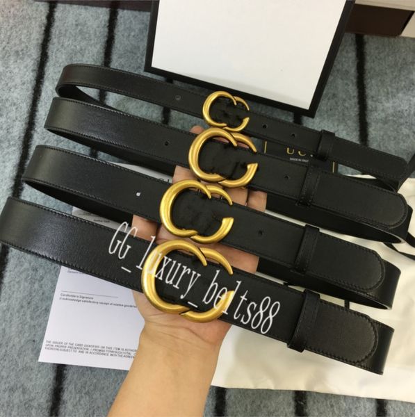 with box leather belt designers classic big solid buckle belt men ladies man casual letter smooth buckle womens leather belt jeans belts gif, Black;brown
with box leather belt designers classic big solid buckle belt men ladies man casual letter smooth buckle womens leather belt jeans belts gif, Black;brown
