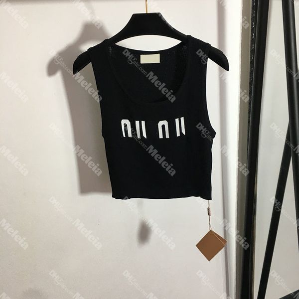women knitted tank u neck tees for ladies letter print designer tanks summer sleeveless female vest, White
women knitted tank u neck tees for ladies letter print designer tanks summer sleeveless female vest, White
