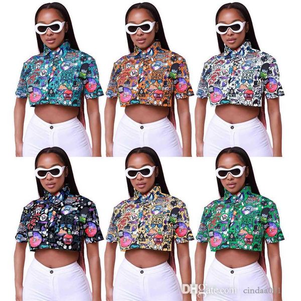 women shirt designer 2023 new casual and personalized printed ladies four sided bounce (buy it now), White
women shirt designer 2023 new casual and personalized printed ladies four sided bounce (buy it now), White