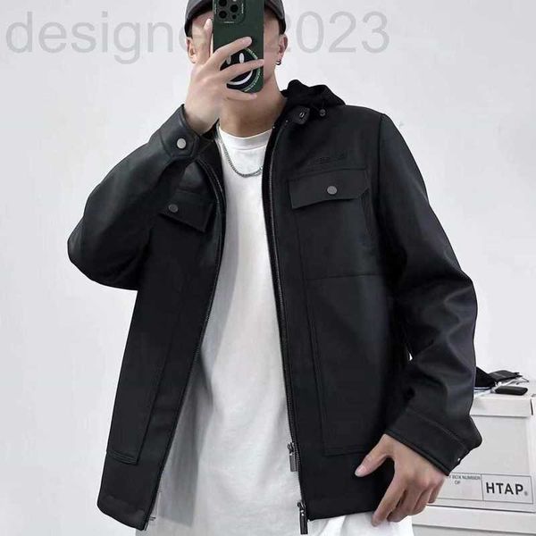 men's leather & faux designer mens lther jacket hooded coat letter emroidered cardigan coats designer jackets men casual pilot windrker, Black
men's leather & faux designer mens lther jacket hooded coat letter emroidered cardigan coats designer jackets men casual pilot windrker, Black