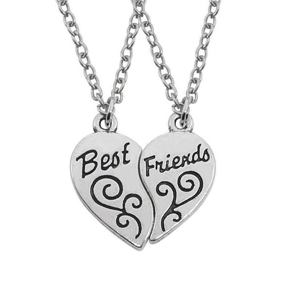 jewelry pendant necklace friends love splice necklace with heart shaped carved flower fashion pendant for girlfriends, Black
jewelry pendant necklace friends love splice necklace with heart shaped carved flower fashion pendant for girlfriends, Black
