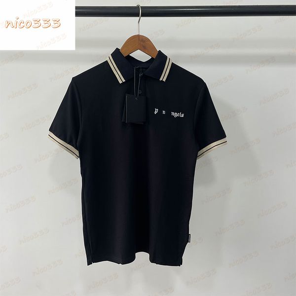 23ss new polos letter print collar stripe pattern simple black white blue red cotton loose mens women with the same short sleeved, White;black
23ss new polos letter print collar stripe pattern simple black white blue red cotton loose mens women with the same short sleeved, White;black