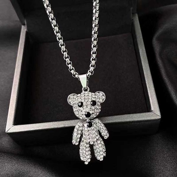 jewelry pendant necklace cute full diamond bear earth cool tide brand necklace ins windnet red disco hip hop personalized sweater chain, Black
jewelry pendant necklace cute full diamond bear earth cool tide brand necklace ins windnet red disco hip hop personalized sweater chain, Black
