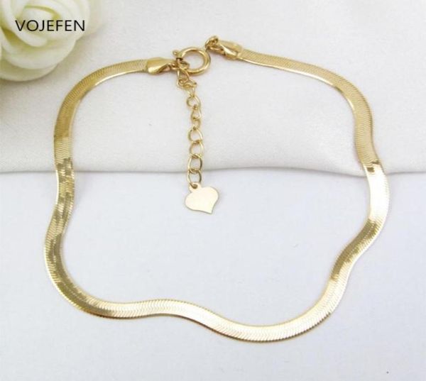 other bracelets vojefen 18k real gold chain fashion bracelet summer beach fine jewelry for men women with extension 2021 se1773054, Golden;silver
other bracelets vojefen 18k real gold chain fashion bracelet summer beach fine jewelry for men women with extension 2021 se1773054, Golden;silver