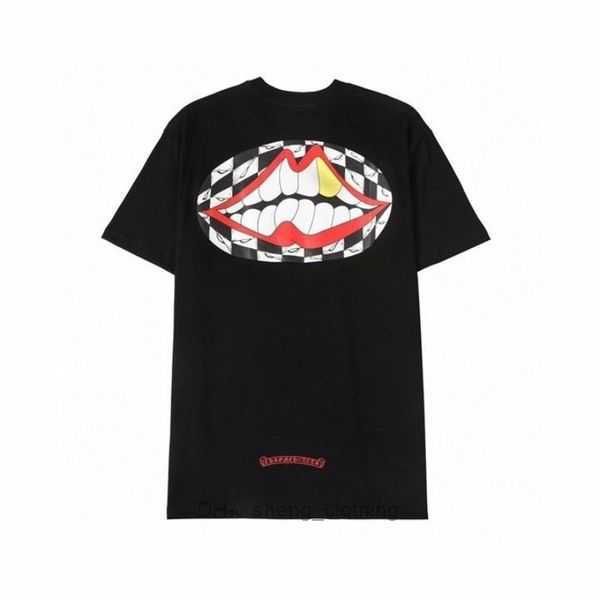 man women chrome designer summer shirts heart tee ch prints oversize breathable hip hop, White;black
man women chrome designer summer shirts heart tee ch prints oversize breathable hip hop, White;black