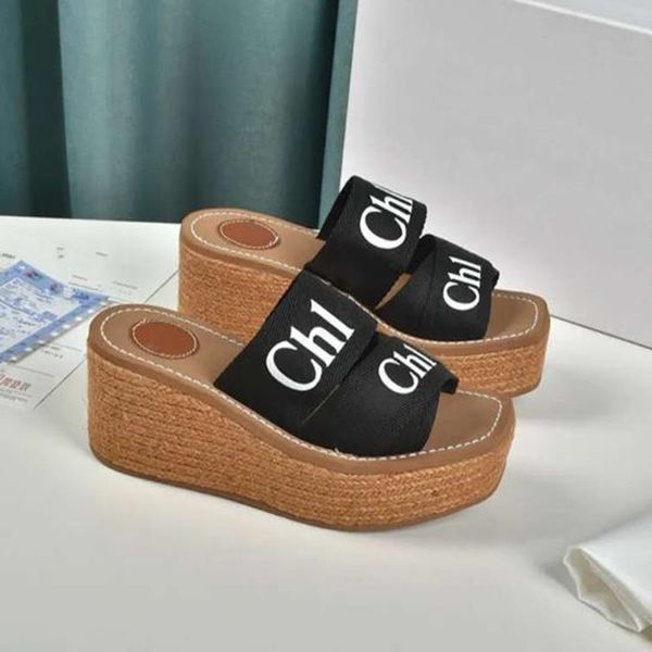 designer women slippers woody wedge sandals fashion letter crossed mules summer platform slides thick bottom beach sliders, Black
designer women slippers woody wedge sandals fashion letter crossed mules summer platform slides thick bottom beach sliders, Black