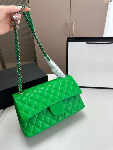 tz women classic double flap shoulder bags colorful silver metal hardware chain designer bag lambskin diamond quilting luxury quilted patchw
tz women classic double flap shoulder bags colorful silver metal hardware chain designer bag lambskin diamond quilting luxury quilted patchw