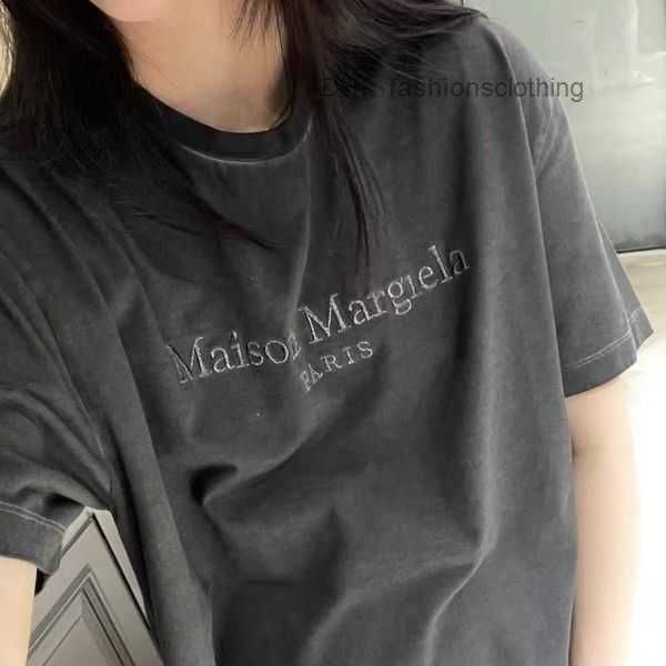 men new t shir maison fashion brand mm6 magera embroidered leers he ches washed loose shor wonmen shir 2 3mev, White;black
men new t shir maison fashion brand mm6 magera embroidered leers he ches washed loose shor wonmen shir 2 3mev, White;black