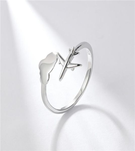 dy special travl dream airplane and cloud adjustable open finger unique 925 sterling silver ring for women party trendy jewelry1651457
dy special travl dream airplane and cloud adjustable open finger unique 925 sterling silver ring for women party trendy jewelry1651457
