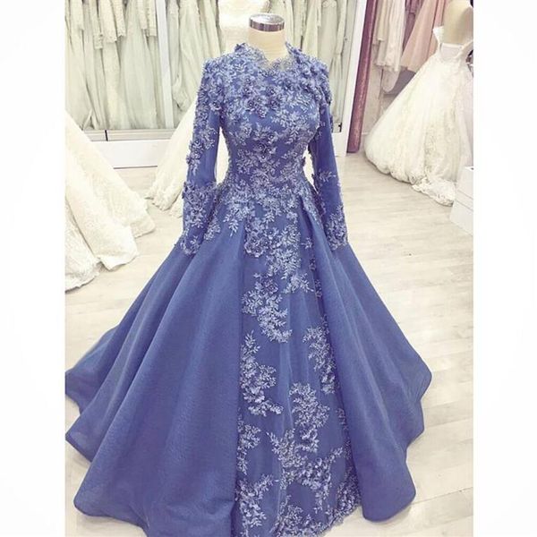 long sleeve arabic dubai wedding dresses jewel neck appliques with 3d flower organza muslim wedding gowns abenkleider robe de soir212d, White
long sleeve arabic dubai wedding dresses jewel neck appliques with 3d flower organza muslim wedding gowns abenkleider robe de soir212d, White