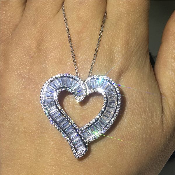 big heart 100% 925 sterling silver diamond pendant cz engagement wedding pendants necklaces for women anniversary party jewelry45
big heart 100% 925 sterling silver diamond pendant cz engagement wedding pendants necklaces for women anniversary party jewelry45