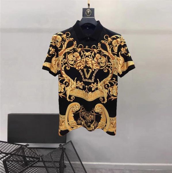 men's polos european and american men's 2023 summer lapel short sleeves fashion vintage print tshirt 230517, White;black
men's polos european and american men's 2023 summer lapel short sleeves fashion vintage print tshirt 230517, White;black