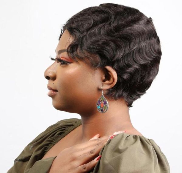 hair bulks pixie cut human short curly bob finger wave retro for women full machine3469917, Black
hair bulks pixie cut human short curly bob finger wave retro for women full machine3469917, Black