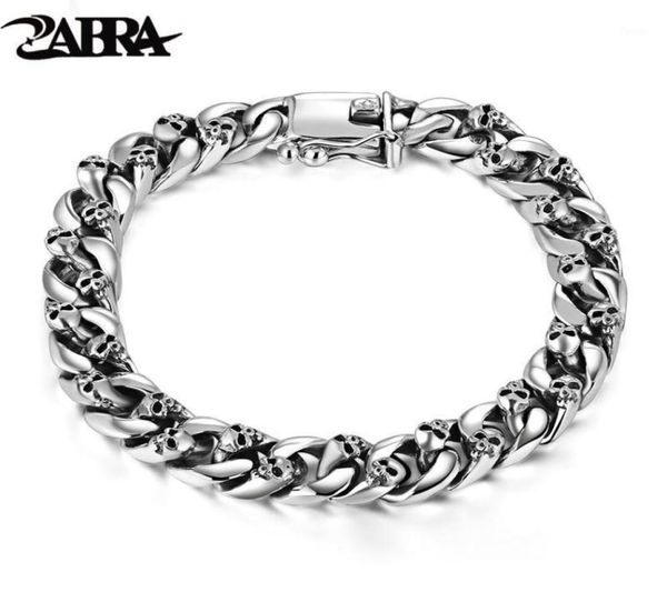 other bracelets zabra authentic 925 sterling silver 8mm skull bracelet link chain mens vintage thai punk men jewelry7402891, Golden;silver
other bracelets zabra authentic 925 sterling silver 8mm skull bracelet link chain mens vintage thai punk men jewelry7402891, Golden;silver