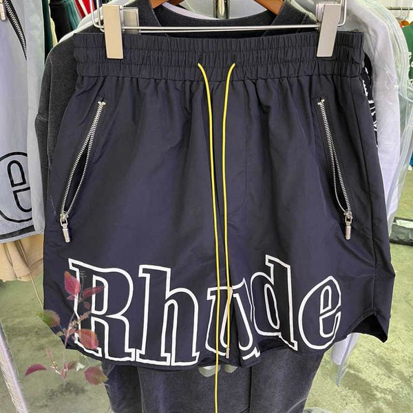 men's shorts black rhude shorts pocket zipper extra long yellow belt short pants men women rhude short trousers, White;black
men's shorts black rhude shorts pocket zipper extra long yellow belt short pants men women rhude short trousers, White;black