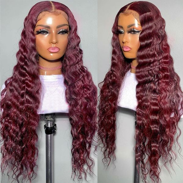 26inch burgundy synthetic hair lace front wig deep wave synthetic lace wis for women heat resistant fiber frontal wigs ccosplay, Black
26inch burgundy synthetic hair lace front wig deep wave synthetic lace wis for women heat resistant fiber frontal wigs ccosplay, Black