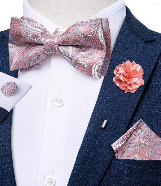 bow ties pre-tied for men pink paisley jacquard butterfly knot pocket square cufflinks corsage set wedding, Black;gray
bow ties pre-tied for men pink paisley jacquard butterfly knot pocket square cufflinks corsage set wedding, Black;gray