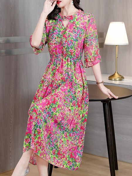 dresses 2023 spring summer midi silk chiffon floral boho dress women butterfly sleeve elegant light fashion casual bodycon fiesta dress, Black;gray
dresses 2023 spring summer midi silk chiffon floral boho dress women butterfly sleeve elegant light fashion casual bodycon fiesta dress, Black;gray