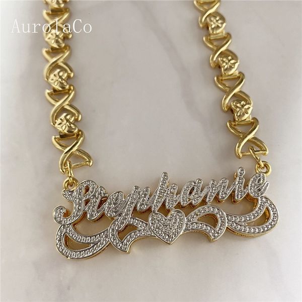 strands strings aurolaco kalung nama kustom set anting pelat ganda 3d personalisasi xoxo untuk hadiah perhiasan wanita 230517, Black
strands strings aurolaco kalung nama kustom set anting pelat ganda 3d personalisasi xoxo untuk hadiah perhiasan wanita 230517, Black