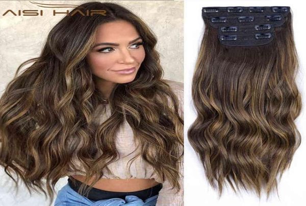 aisi hair 4pcsset natural hair extensions clip in synthetic long wavy thick pieces 2202082789604, Black;brown
aisi hair 4pcsset natural hair extensions clip in synthetic long wavy thick pieces 2202082789604, Black;brown