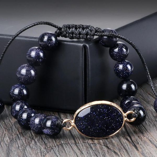 natural sandstone tibetan buddha bracelet bangle blue goldstone beads braided bracelets women men shining wrist jewelry gifts 22062388995, Black
natural sandstone tibetan buddha bracelet bangle blue goldstone beads braided bracelets women men shining wrist jewelry gifts 22062388995, Black