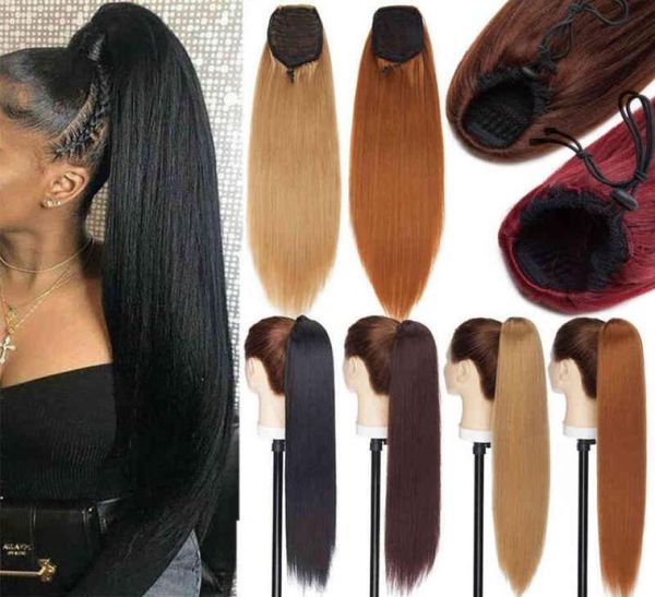 snoilite 22inch afro yaki straight ponytail clip in ponytail hair extension drawstring ponytail synthetic hair for women 2202085318571, Black;brown
snoilite 22inch afro yaki straight ponytail clip in ponytail hair extension drawstring ponytail synthetic hair for women 2202085318571, Black;brown
