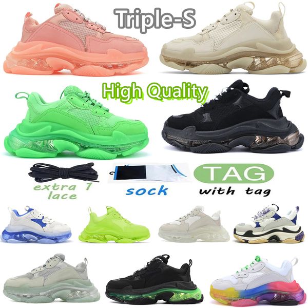 triple s men women designer casual shoes platform sneakers clear sole black white grey
triple s men women designer casual shoes platform sneakers clear sole black white grey