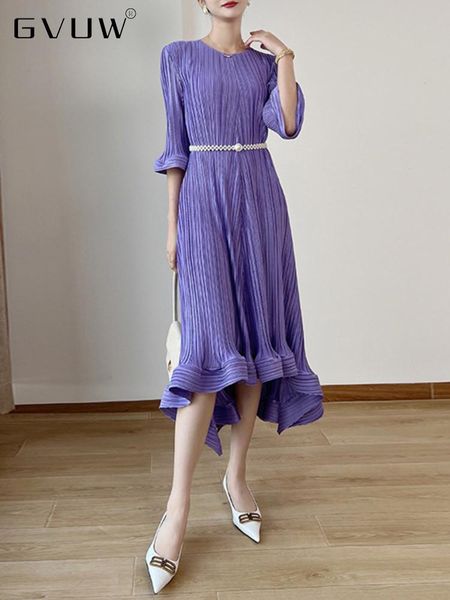 dresses gvuw belt pleated evening dress women's round collar three quarter sleeve loose 2023 spring new female fashion clothing 17g1102, Black;gray
dresses gvuw belt pleated evening dress women's round collar three quarter sleeve loose 2023 spring new female fashion clothing 17g1102, Black;gray