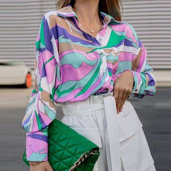 shirt loose spring and autumn digital printing single breasted cardigan lantern long sleeve for women, White
shirt loose spring and autumn digital printing single breasted cardigan lantern long sleeve for women, White