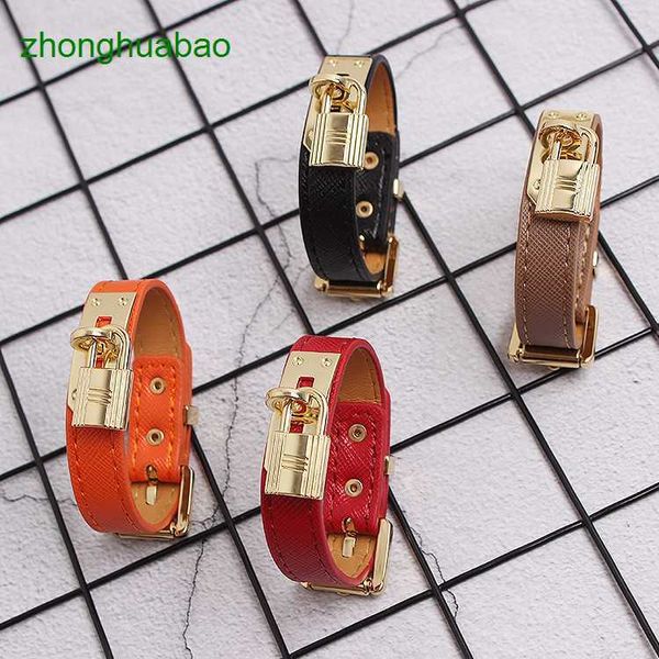 hemres designer bracelet 2023 new punk style belt buckle personalized gold lock head decorative leather bracelet trend, Black
hemres designer bracelet 2023 new punk style belt buckle personalized gold lock head decorative leather bracelet trend, Black