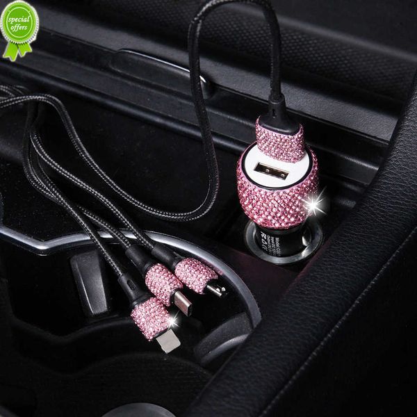 new new bling usb car charger 5v 2.1a dual port fast adapter pink car decor car styling diamond car accessories interior for woman
new new bling usb car charger 5v 2.1a dual port fast adapter pink car decor car styling diamond car accessories interior for woman