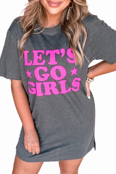 gray let's go girls casual t shirt dress 2023 new x9w9#, Black;pink
gray let's go girls casual t shirt dress 2023 new x9w9#, Black;pink