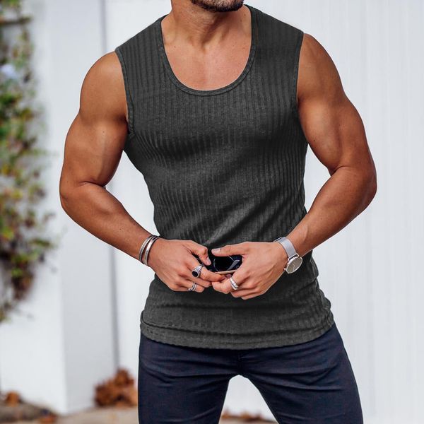 men tank stringer bodybuilding pria rompi pakaian musim panas lucu singlet katun gym fitness lari 230517, White;black
men tank stringer bodybuilding pria rompi pakaian musim panas lucu singlet katun gym fitness lari 230517, White;black