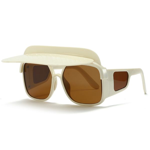 large frame flip sunglasses ultraviolet proof vintage personality women glasses for men eyewear uv400 square frame fashion designer sunglass, White;black
large frame flip sunglasses ultraviolet proof vintage personality women glasses for men eyewear uv400 square frame fashion designer sunglass, White;black