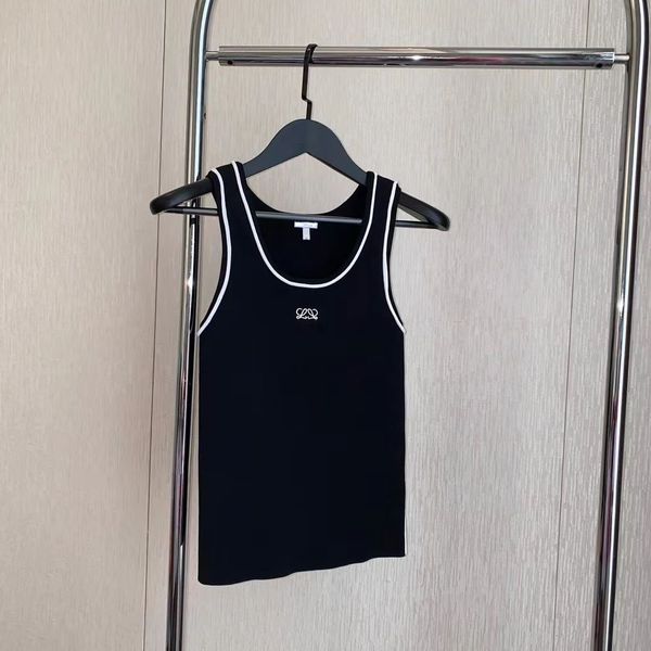 designer tank cropped knit t shirt letters embroidered women knitted camis sleeveless tank anagram tank, White
designer tank cropped knit t shirt letters embroidered women knitted camis sleeveless tank anagram tank, White