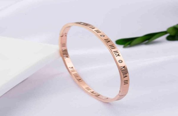 popular titanium steel bracelet women039s simple roman plated 18k rose gold bracelet7058623, Black
popular titanium steel bracelet women039s simple roman plated 18k rose gold bracelet7058623, Black