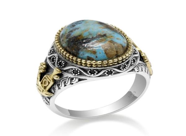 turkish jewelry 925 sterling silver men ring with blue natural turquoise stone celebration sign thai silver ring for men women uni2998255, Golden;silver
turkish jewelry 925 sterling silver men ring with blue natural turquoise stone celebration sign thai silver ring for men women uni2998255, Golden;silver