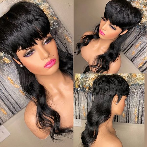 peruvian human hair body wave wig glueless short pixiet cut wig with bangs ombre blonde/ black full lace front wig human hair wigs for black, Black;brown
peruvian human hair body wave wig glueless short pixiet cut wig with bangs ombre blonde/ black full lace front wig human hair wigs for black, Black;brown