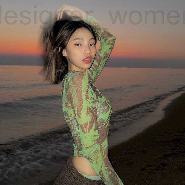 women's t-shirt designer europe america wind mesh long sleeve sunscreen t shirt y2k designer abstract pattern printed women fashion te, White
women's t-shirt designer europe america wind mesh long sleeve sunscreen t shirt y2k designer abstract pattern printed women fashion te, White