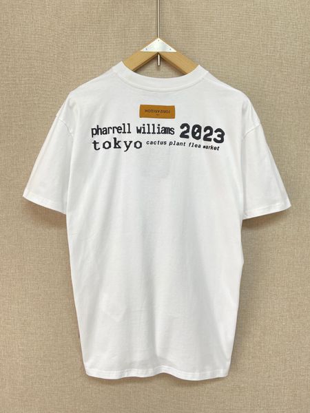 l2023v mens and womens tshirt slim-cut t-shirt with anagram embroidery pharrell williams50, White;black
l2023v mens and womens tshirt slim-cut t-shirt with anagram embroidery pharrell williams50, White;black