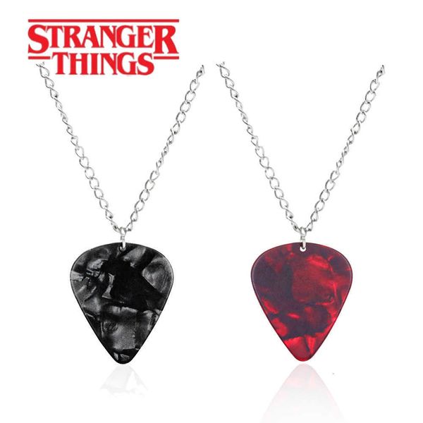 jewelry pendant necklace strange tales season 4 eddie guitar pickle necklace heart shaped red pendant, Black
jewelry pendant necklace strange tales season 4 eddie guitar pickle necklace heart shaped red pendant, Black