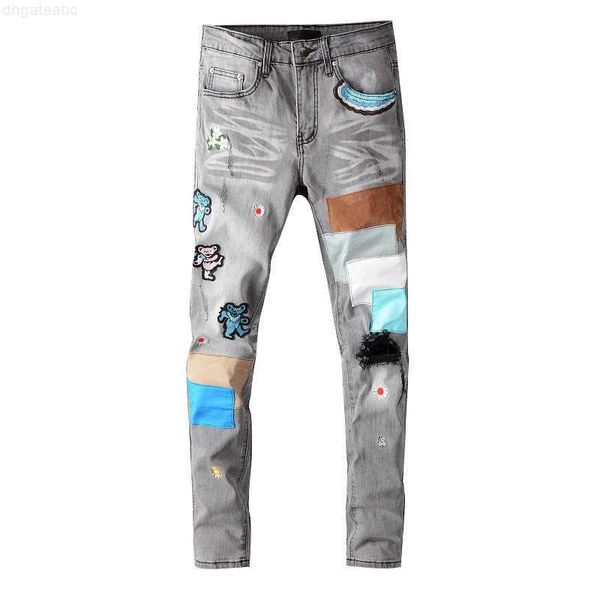 men's jeans arrival mens designer am- classic straight patch trousers famous brand zipper marbling slim-leg sale us size 29-40, Blue
men's jeans arrival mens designer am- classic straight patch trousers famous brand zipper marbling slim-leg sale us size 29-40, Blue