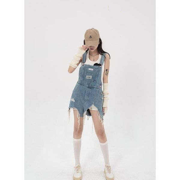 jeans blue denim short irregular ripped jumpsuits women streetwear jean overalls summer y2k chic design vintage baggy denim overalls
jeans blue denim short irregular ripped jumpsuits women streetwear jean overalls summer y2k chic design vintage baggy denim overalls