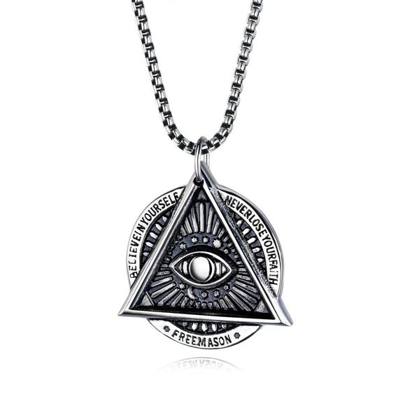 eye of providence mason evil eye necklace in stainless steel talisman sign medallion gifts illuminati jewellery5984836, Silver
eye of providence mason evil eye necklace in stainless steel talisman sign medallion gifts illuminati jewellery5984836, Silver
