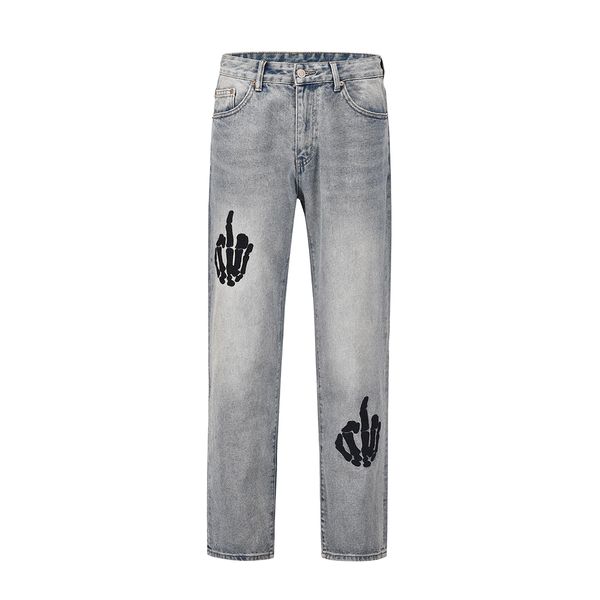 high street embroidery washed jeans pants men's vintage baggy straight denim trousers oversized cargos, Black;brown
high street embroidery washed jeans pants men's vintage baggy straight denim trousers oversized cargos, Black;brown