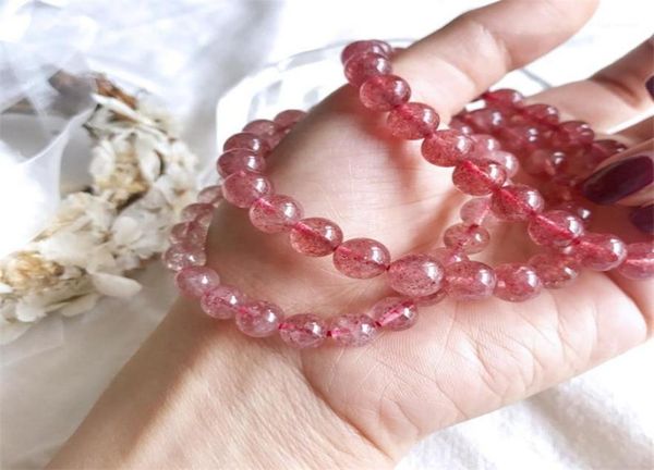 women bracelets nature straberry crystal round bead not glass 100 really color pink fashion jewelry beaded strands8983565, Black
women bracelets nature straberry crystal round bead not glass 100 really color pink fashion jewelry beaded strands8983565, Black