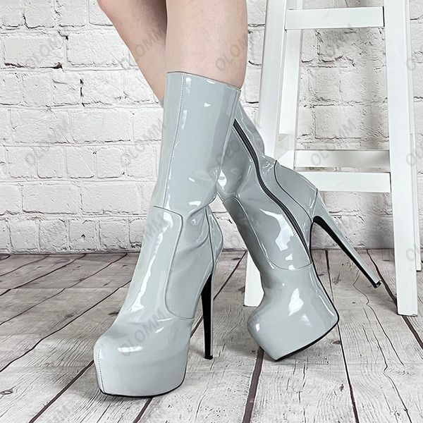 olomm new women winter mid calf boots platform stiletto heels round toe gorgeous pink red party shoes plus us size 5-20, Black
olomm new women winter mid calf boots platform stiletto heels round toe gorgeous pink red party shoes plus us size 5-20, Black