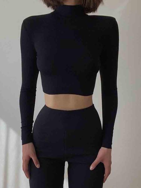 t-shirt solid nude turtleneck cropped t shirt women autumn casual long sleeve tshirt ladies skinny basic tee shirt femme, White
t-shirt solid nude turtleneck cropped t shirt women autumn casual long sleeve tshirt ladies skinny basic tee shirt femme, White