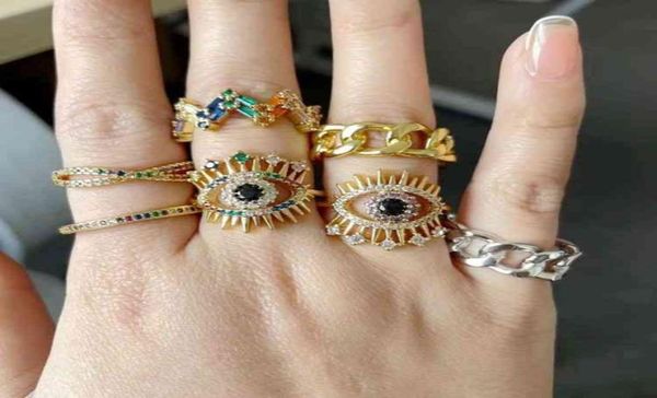 wholale gold plated iced out cubic zirconia evil ey adjustable rings for women rainbow colour rings7639514
wholale gold plated iced out cubic zirconia evil ey adjustable rings for women rainbow colour rings7639514
